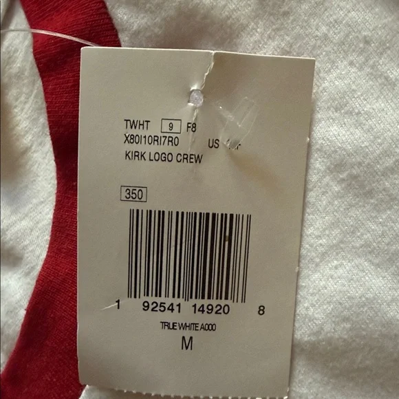 Guess White T‑Shirt with Red Logo and Trim - Picture 6 of 6